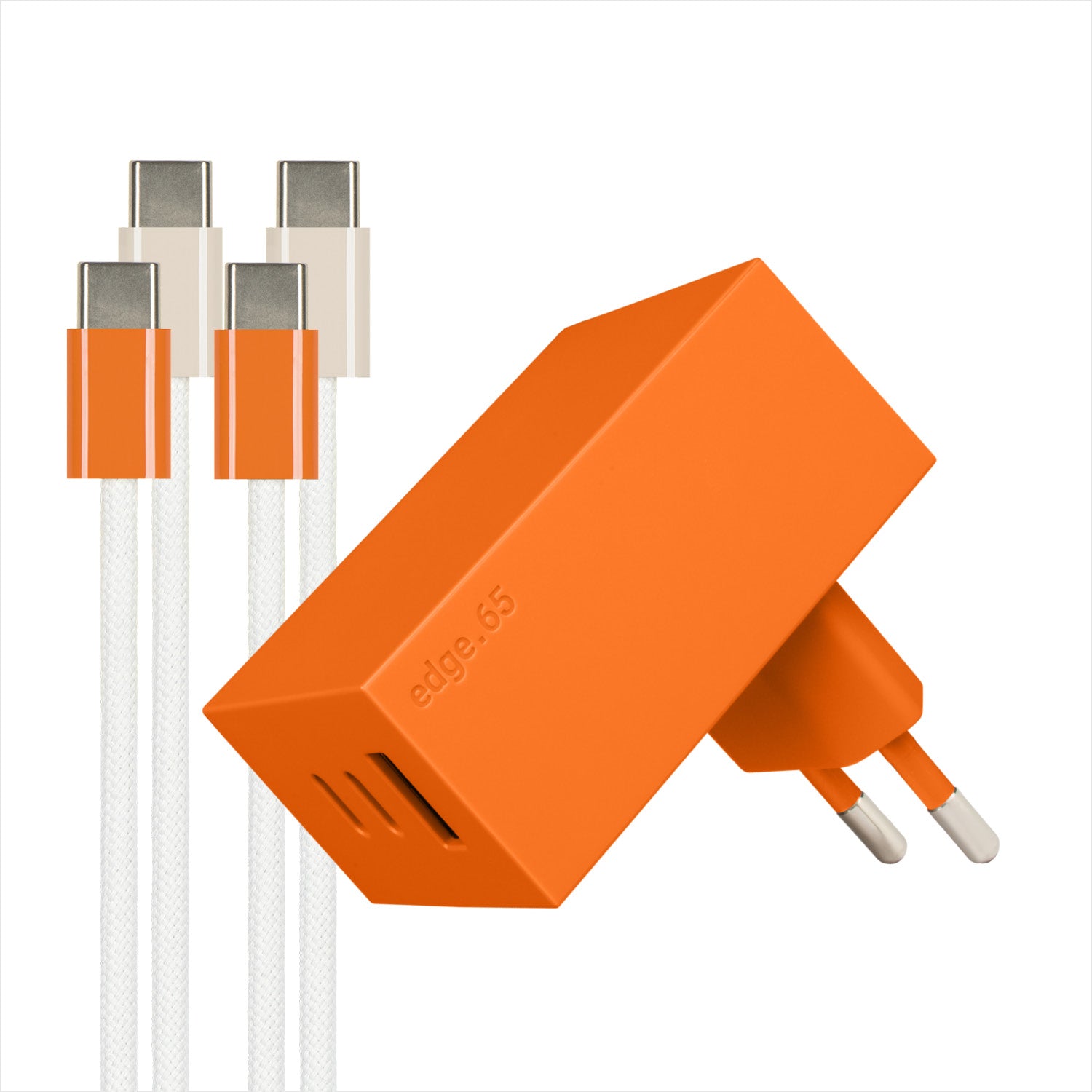 USB-C Ladegerät 65W + 2x USB-C Kabel (Autumn+Dune)