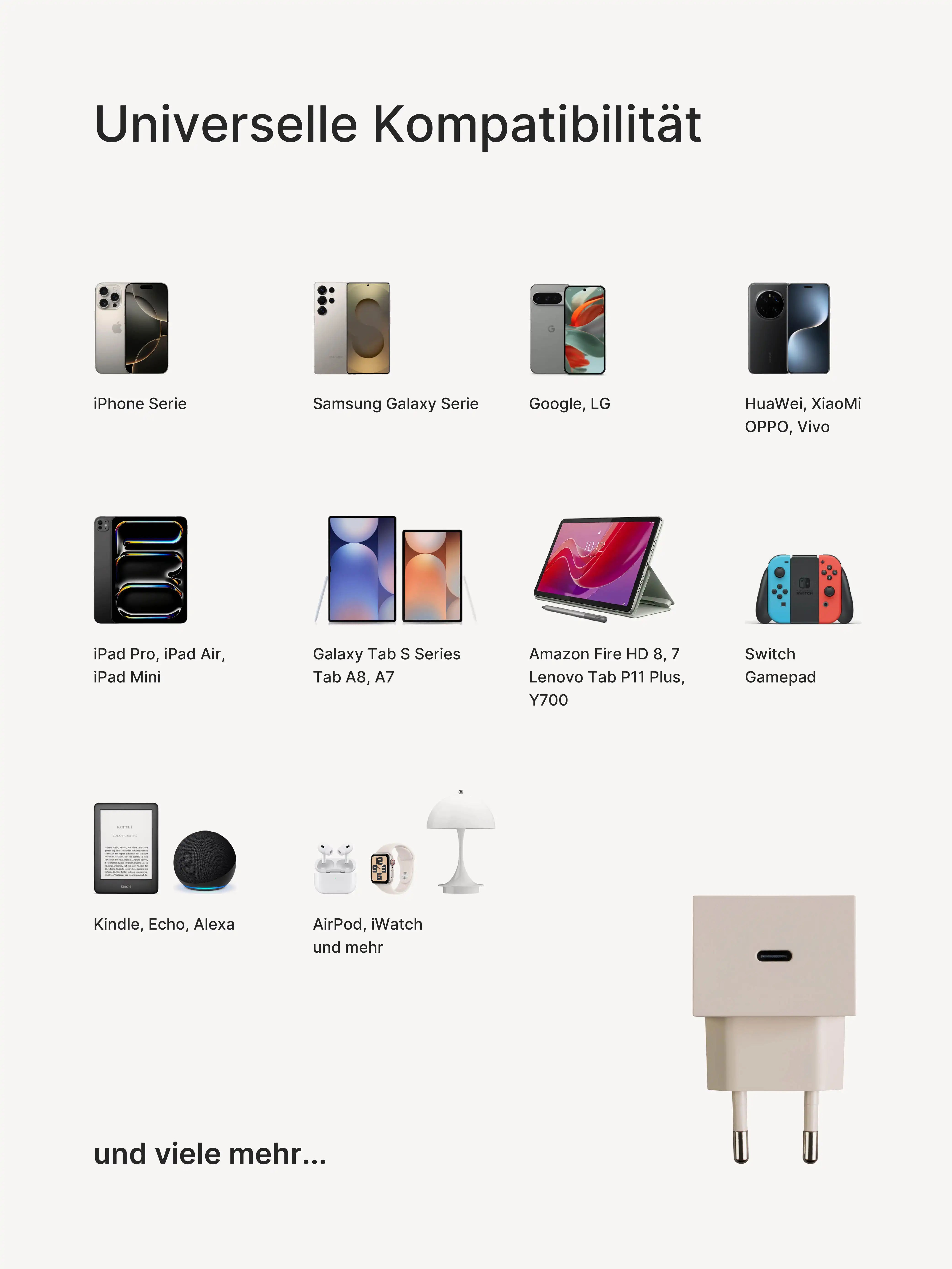 edge.35W USB-C-Ladegerät. Farbe: Dune