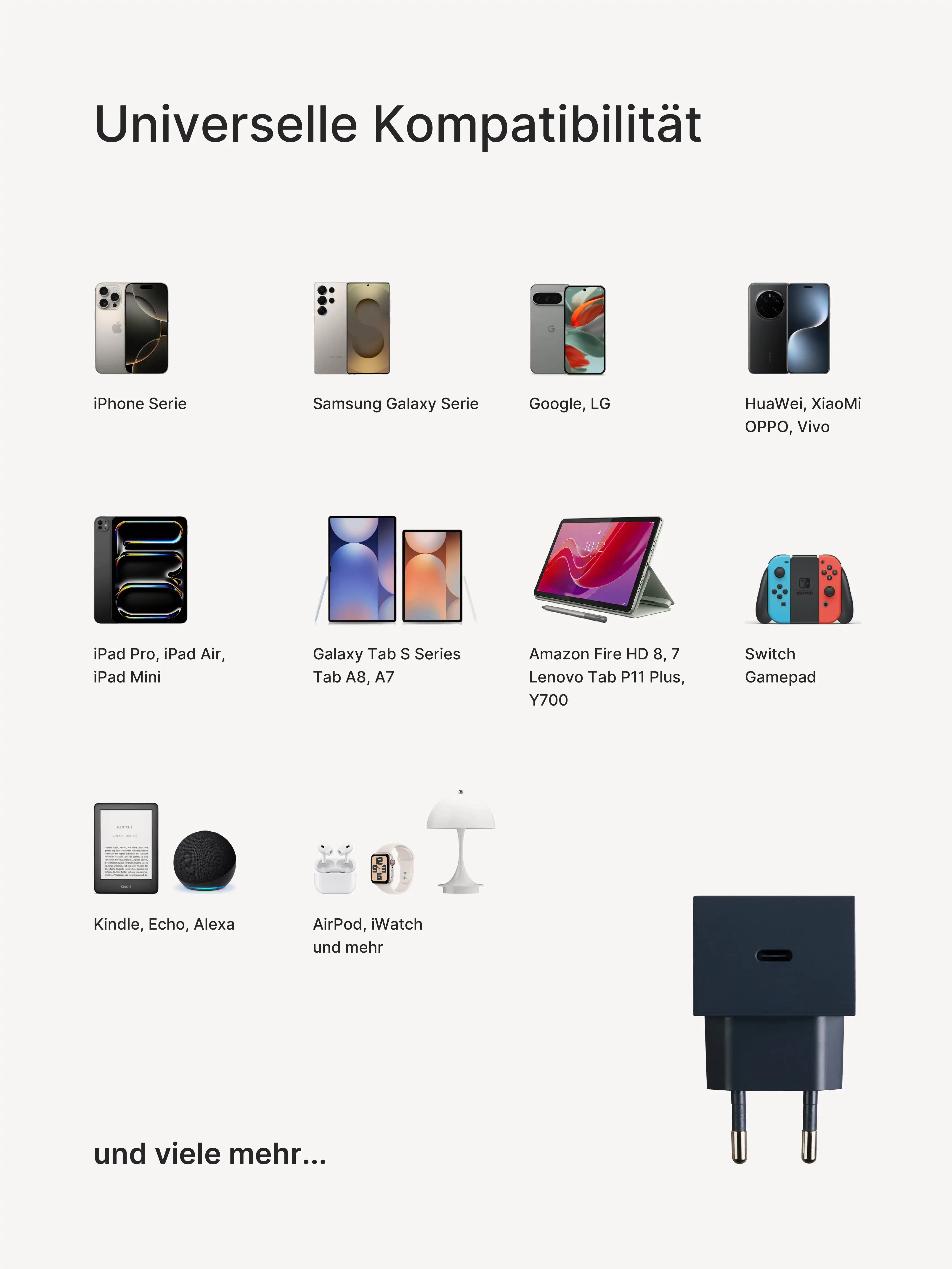 edge.35W USB-C-Ladegerät. Farbe: Midnight