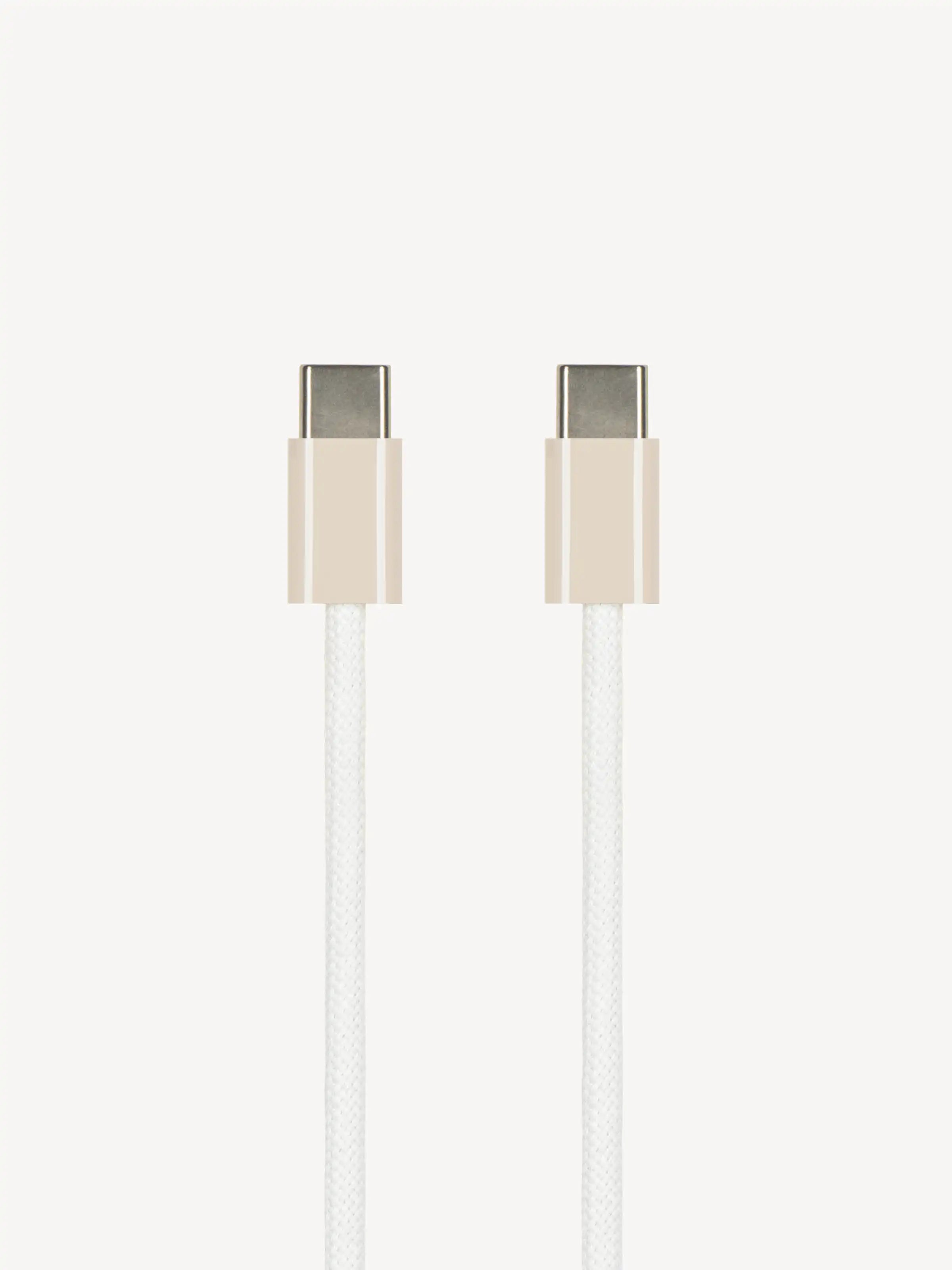 USB-C Kabel 60W gewebt | Farbe: Dune | Länge: 1m