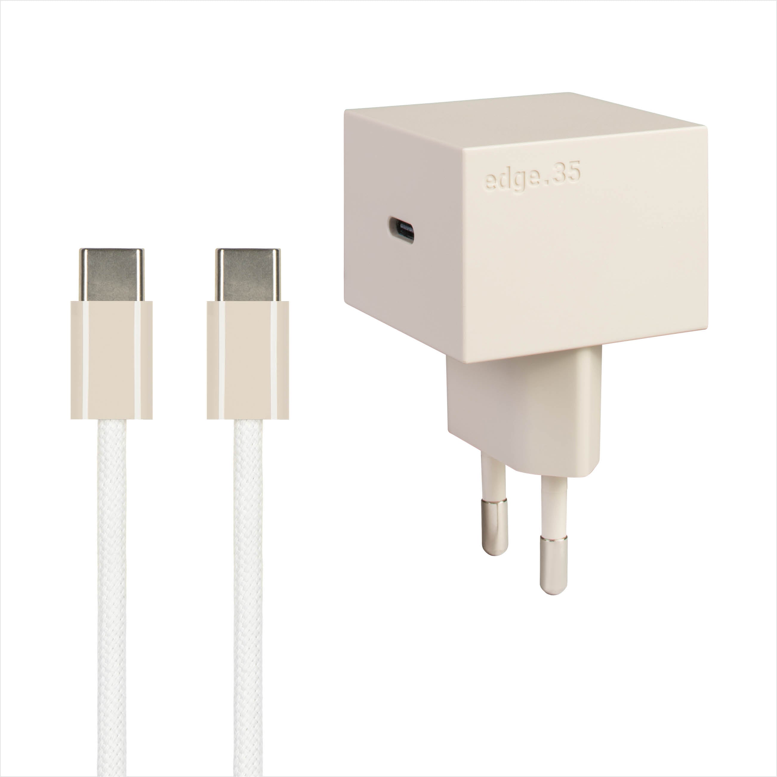 USB-C Ladegerät 35W + USB-C Kabel (Dune)