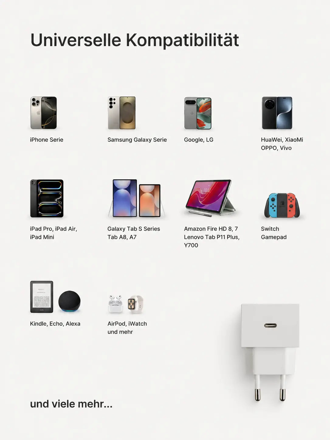 edge.35W USB-C-Ladegerät. Farbe: White