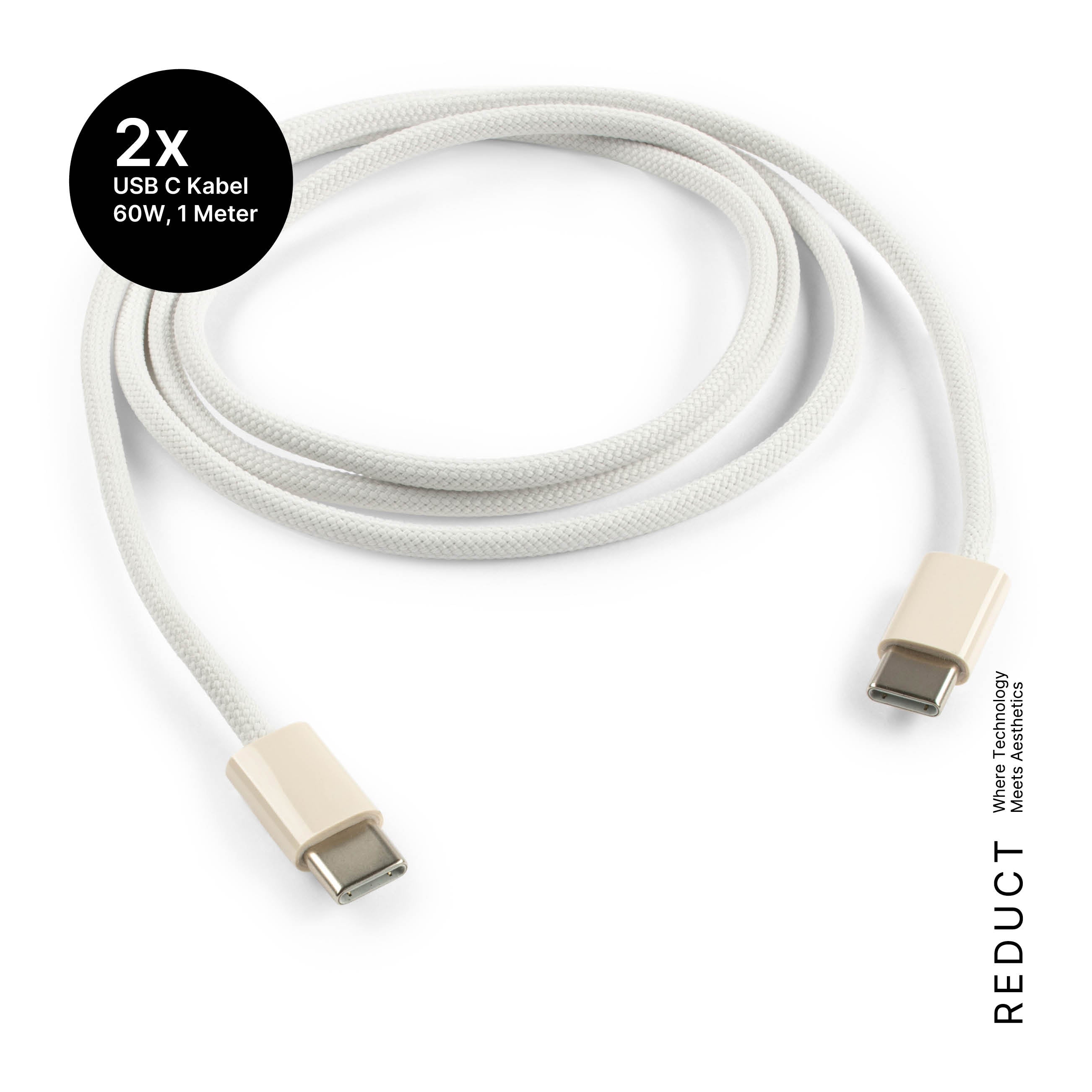 USB-C Ladegerät 65W + 2x USB-C Kabel (Dune)
